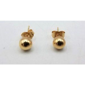 0.39g Pair of 14KYG Ball Post Earrings
